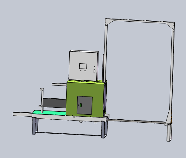 侧式全自动托盘打包机-雪之德穿剑打包机-进口机芯
